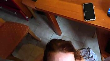 fucking my buddy's horny redhead wife doggystyle in the kitchen