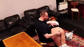 caught on security cam wet pussy riding and moaning office quickie cumshot!