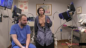 my neighbor's first gyno exam with rebel wyatt 😲🔥 close-up pussy spread