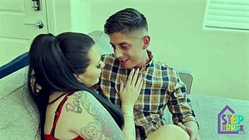 mature milf pounds young stud hard in the kitchen taboo style