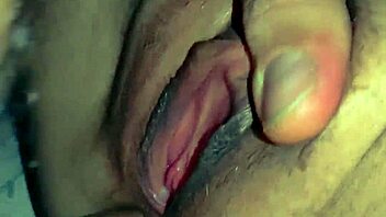 POV Closeup Sex with Sexy Lingerie Wife Model