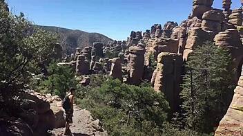 Blonde Deepthroats Monster Cock and Swallows Cum on Hiking Trail