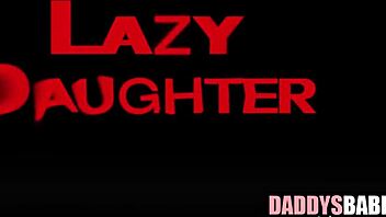 disciplining messy brunette maid with intense pov fuck