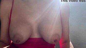 italian milf artemisia's huge nipples bounce wildly in horny outdoor solo tits sesh?