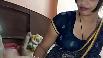 Desi wife rides cock cowgirl with long hair dirty hindi talk.