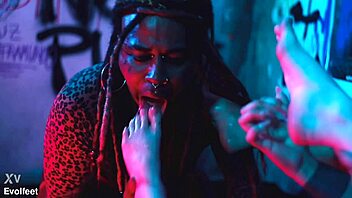 BbW goddess trains foot slave with intense toe tickling