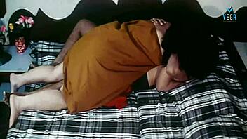 Housewife enjoys cozy chat with husband's close friend