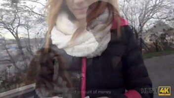 Hunt4k Pickup Man Covers Redhead's Belly with Thick Cum After Cash Fuck