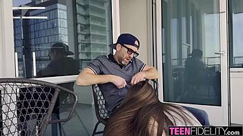 Tight Skinny Teen Athena Heart Deepthroats Hard in High Definition Fuck