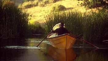cytherea squirts wildly as big cock pounds her in canoe quickie