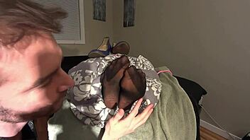 ceo tickles and licks secretary's sexy nylon soles full video