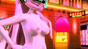 hatsune miku and megurine luka shake big tits in sexy world end dancehall 💃🍑🔥