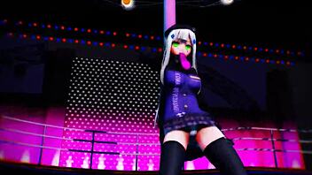 hk416 squats erotically in monster mmd xxxdance tease