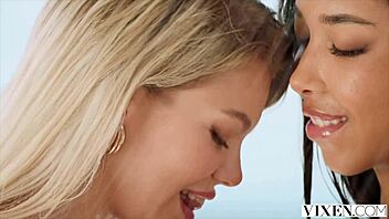 vixen lia seduces innocent ashby and bf into ffm creampie threesome cowgirl deepthroat