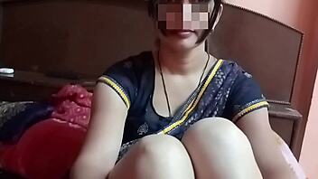 Desi wife rides cock cowgirl with long hair dirty hindi talk.