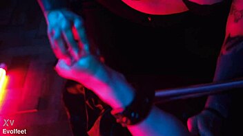 BbW goddess trains foot slave with intense toe tickling