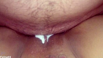 Big ass mulata wife squirts creampie from monster cock in interracial 69