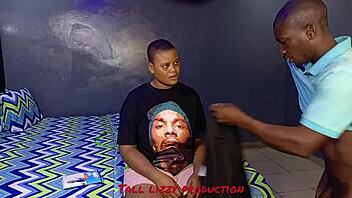 i hit the tailor for measurements but her eyes locked on my massive african black cock!