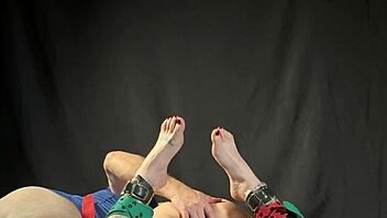 holiday belt bonds my submissive pussy for intense domination