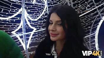 Her Christmas wish: tight pussy rides huge monster cock