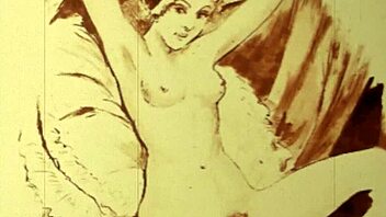 Vintage erotic drawings capture hairy retro passion