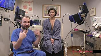 my neighbor's first gyno exam with rebel wyatt 😲🔥 close-up pussy spread