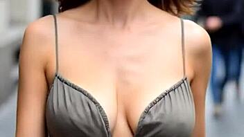 busty milfs flash massive natural tits nipples public compilation