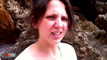 french slut nathalie vanadis fucked anal on beach outdoor