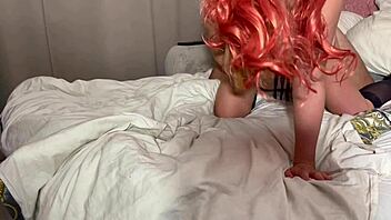 Cheating bareback on wife with pregnant big pussy creampie in stockings