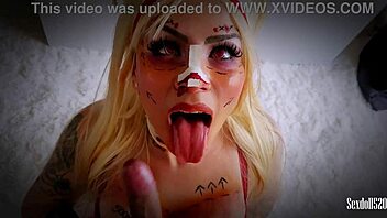 sexy zombie nurse craves pov cum from her horny doll master 🎃💦