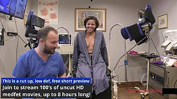 my neighbor's first gyno exam with rebel wyatt 😲🔥 close-up pussy spread