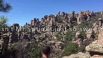 Blonde Deepthroats Monster Cock and Swallows Cum on Hiking Trail