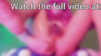 shemale maddy diamond stuffs huge anal eggs deep in her tight trans ass pov solo