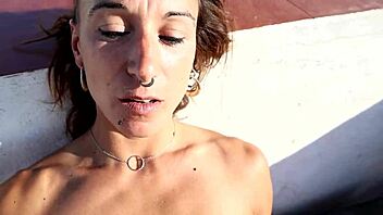 real amateurs bang bent over balcony with stunning cádiz views and cumshot.