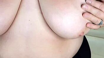 uhm thick busty granny wife strips naked showing hairy pussy