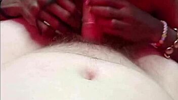 grandpa watches black maid finger pussy then deepthroat blowjob