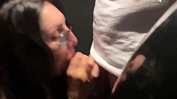 restaurant beauty bends over for deep rough fucking