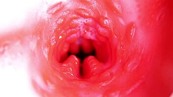 camera deep in wet pussy captures intense internal cum asmr