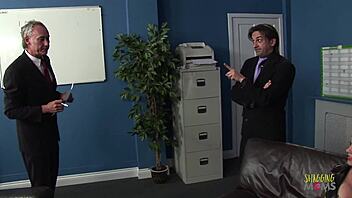 hey, two naive milfs get seduced by older guy then group fucked hard