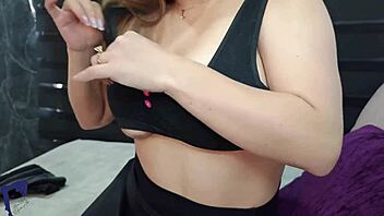 latina milf from gym blows me then rides cock to passionate cum in mouth.