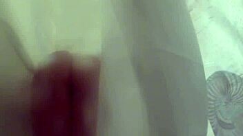 Blonde babe Dahlia masturbates in steamy shower solo fun