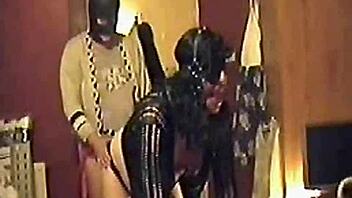 Girlfriend PEGS Sissy Ass Humiliating Blindfolded Boyfriend To Cum!