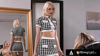 MOMMY'S NEW ASSISTANT KENNA JAMES DOMINATES BOSS ARIEL X ROUGH!