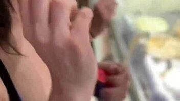 macey meadows and nicole rae savor sharing intimate sweet treat together