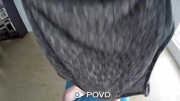 Kristen Scott punished with big cock massage POV