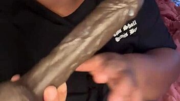 pregnant bbw milf tests new toy on creamy fat pussy