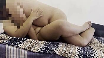 milf couple climaxes together in hot missionary