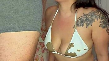 asian slut drops knees for sloppy deepthroat big cock gagging choke homemade interracial