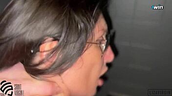 restaurant beauty bends over for deep rough fucking