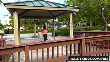 Harley Ann Wolf Delivers Street Blowjob Bang